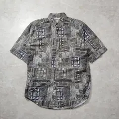 ウールリッチ　半袖　シャツ　柄シャツ　アロハ　古着　Mのサムネイル