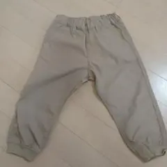 キッズ ロングパンツ 95cm ベージュ ウエストゴムのサムネイル