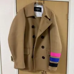 DSQUARED2 ウール ダブルブレストピーコート 46