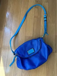 MARC JACOBS青 レザー ショルダーバッグ
