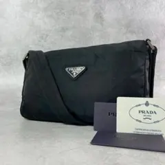 極美品 PRADA プラダ ショルダーバッグ カメラバッグ 三角ロゴ