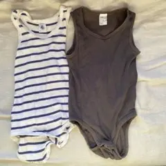 プチバトー/h&mタンクトップロンパース18m