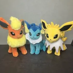 ポケモン シャワーズ サンダース ブースター ぬいぐるみ 三英貿易