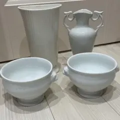 最終SALE⭐️白磁花瓶他4点set