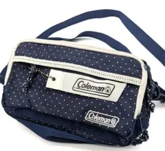 ✨️Coleman ボディバッグ ネイビー・ドット2way