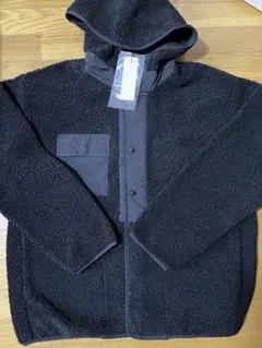 GU エンジニアドガーメンツ　ボアフリーススナップパーカ　ブラック　XL未使用品