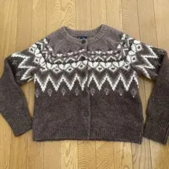 GAP ノルディック柄 カーディガン S
