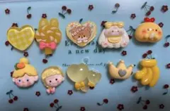 推し活デコパーツ黄色セット