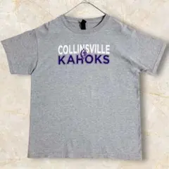 GILDAN キッズ 半袖Tシャツ ロゴプリント L グレー 140~150のサムネイル