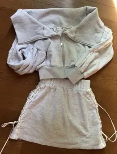 DARICH ダーリッチ　グレー ジャケット スカート セットアップ