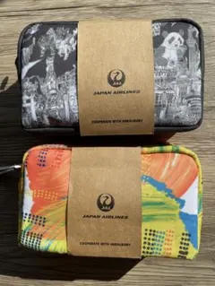 【新品未使用】JAL アメニティポーチ　ヘラルボニー　2個セット