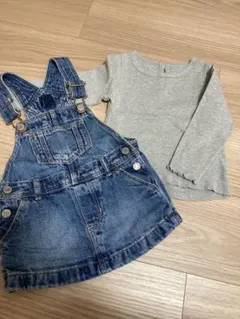 デニム　オーバーオール　長袖　長袖トップス　ギャップ　90 ベビー服