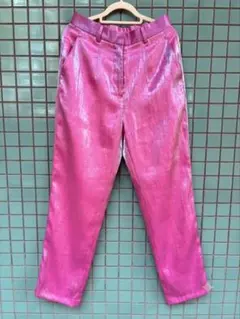 新品タグ付き　ROSE BUD 夏フェス級！メタル調光沢パンツのサムネイル