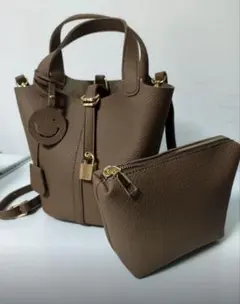 スマイリーモチーフ ハンドバッグ