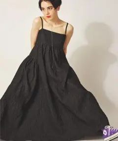 Whim Gazette ランダムジャガードキャミワンピース