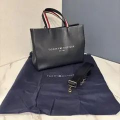TOMMY HILFIGER ネイビー トートバッグ