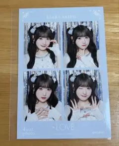 齋藤樹愛羅　4カットフォトカード　宝石衣装