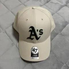 値下げ✨️47 MVP A's ベージュキャップのサムネイル