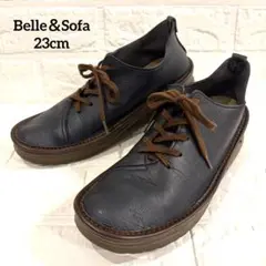 【Belle & Sofa】 未使用級 やさしい靴工房 テニス コンフォート 紺