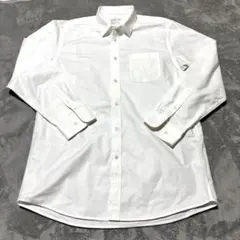 無印良品 MUJI ホワイトシャツ長袖 白シャツ L