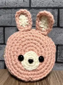 編み物 うさぎ ポーチ ハンドメイド