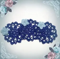 花付 コースター 3枚　ハンドメイド ドイリー かぎ針編み 手編み かぎ針 毛糸