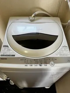 TOSHIBA 縦型洗濯機 5kg 本体 2021年製のサムネイル