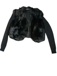 ラルフローレンブラックレーベル　最上級リアルムートン&ニットコンビジャケット