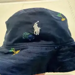 ポロ・ラルフ・ローレンの刺繍入りバケットハット