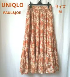 【UNIQLO×PAUL&JOE】ロングテイアードスカート★花柄★M