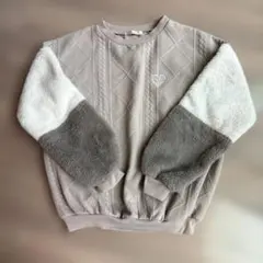 袖モコモコ カットソー トップス 150