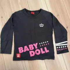 BABY DOLL 長袖カットソー 110cm 黒
