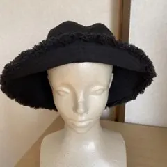 WEGOブラックフリンジバケットハット