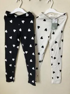 H&M ハートレギンス2枚セット②