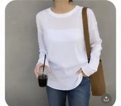 新品未使用　2025 New Sheer Waffle Tシャツ　ホワイト