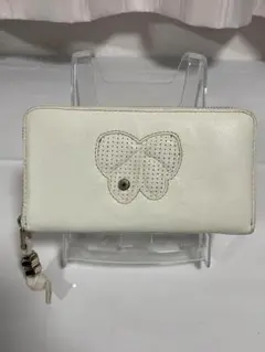 ☆マークバイマークジェイコブス☆レディース 長財布 アイボリーホワイト 蝶