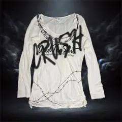 【PPFM】 ギミック ロンT CRUSH 有刺鉄線 ジュエリー y2k 平成のサムネイル