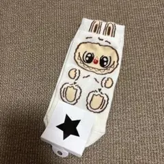 韓国靴下　ラブブ　全体ホワイト