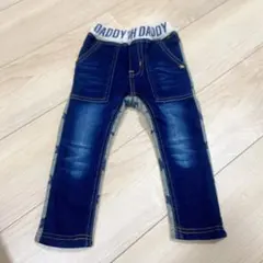 デニム・星柄ボトムス 90cm キルト素材