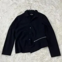 90s トリココムデギャルソン ジップデザイン ウールジャケット ブラック Mのサムネイル