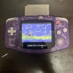 ゲームボーイアドバンス GBA IPS液晶 クリアパープル