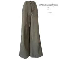 SeaRoomlynn ベイカーワイドパンツ Sサイズ カーキ