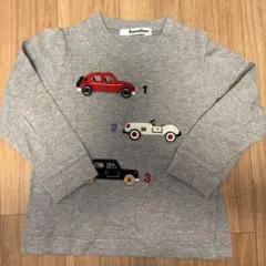 美品　familiar 車刺繍 長袖Tシャツ 90サイズ