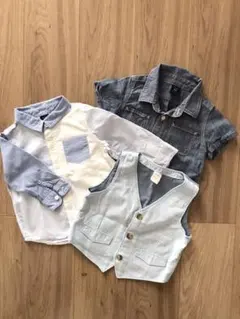 ベビーギャップ  baby Gap  シャツ　ベスト　3枚セット