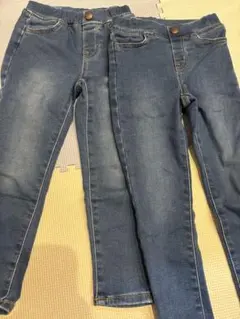 UNIQLO デニムブルー スキニーパンツ 2着セット