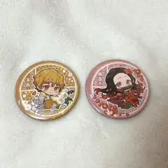 鬼滅の刃　善逸　ねず子　缶バッチ