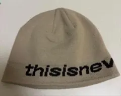 thisisneverthat ニット帽 ビーニー ベージュのサムネイル