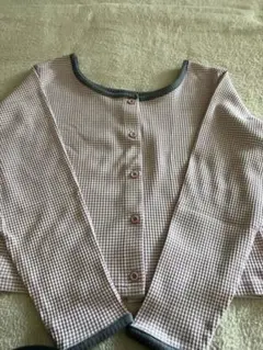 ピンクストライプカットソー　Ｆサイズ