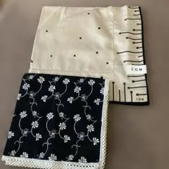 新品iCB ハンカチ と 花柄 刺繍 レースのサムネイル