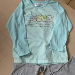 すみっコぐらし　長袖Tシャツパジャマ上下　110㌢